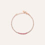 Bracciale Tennis Romantic Shine Metallo Rosa Cristallo