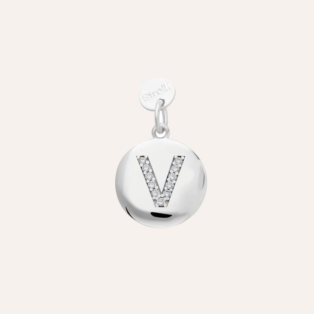Pendente Love Beats Argento Rodiato Cubic Zirconia