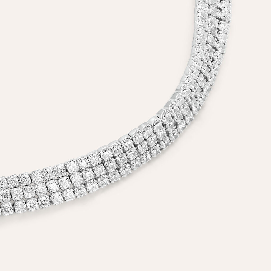 Bracciale Tennis Silver Elegance Argento Rodiato Cubic Zirconia - Bracciali Tennis Donna | Stroili