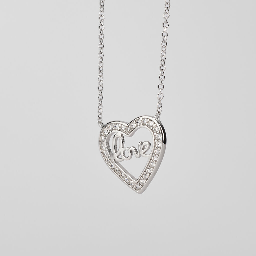 Collana Silver Moments Argento Rodiato Cubic Zirconia