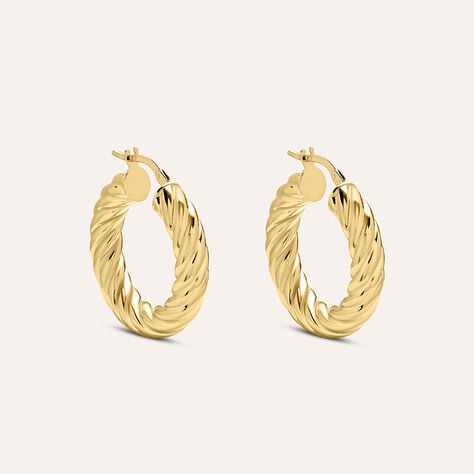 Orecchini A Cerchio Isabelle Oro Giallo - Orecchini a Cerchio Donna | Stroili