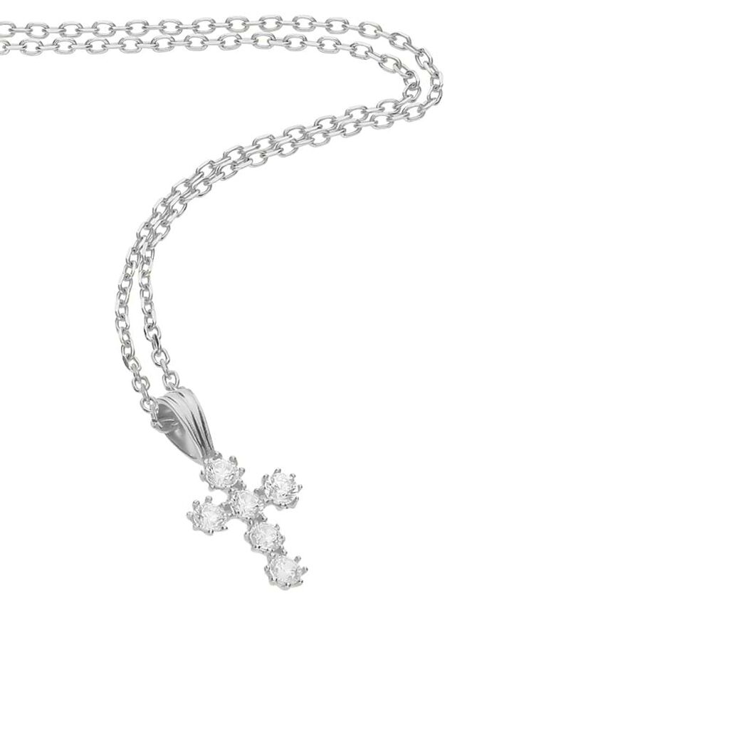 Pendente Holy Oro Bianco Cubic Zirconia - Ciondoli Donna | Stroili