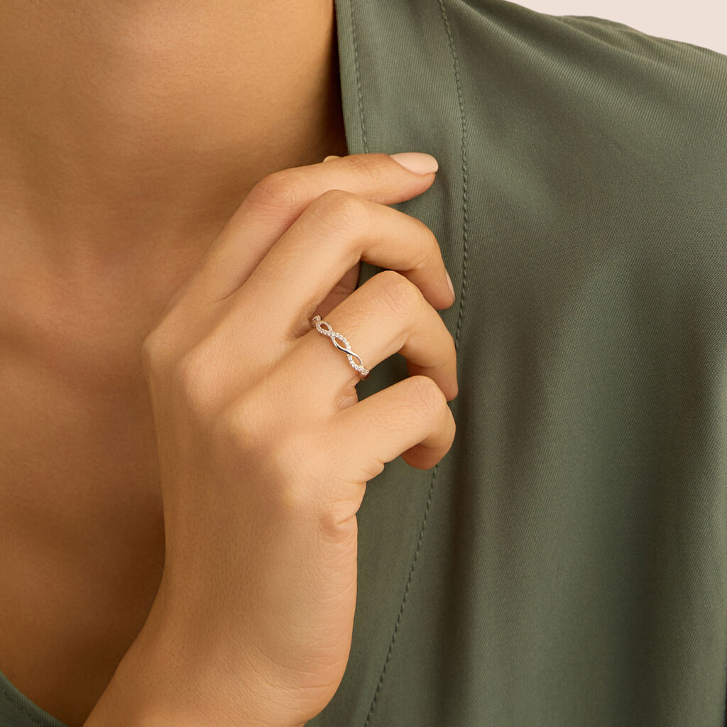 Anello Fantasia Silver Elegance Argento Rodiato Cubic Zirconia - Anelli con Pietre Donna | Stroili