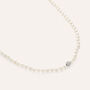 Collana Silver Pearls Argento Rodiato Perla sintentica