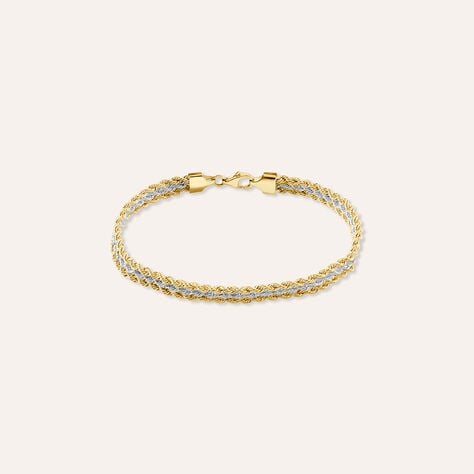 Bracciale Catena Colette Oro Bicolore Giallo / Bianco - Gioielli Donna | Stroili