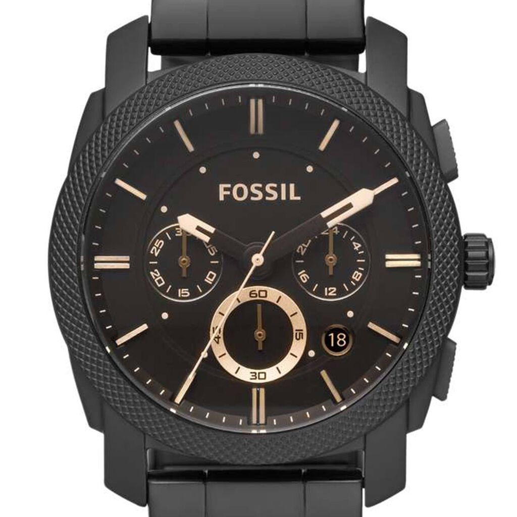 Orologio Cronografo Uomo Fossil Machine quadrante nero FS4682