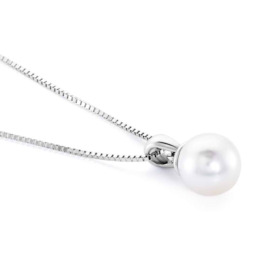 Collana Gabrielle Oro Bianco Perla Akoya - Collane Donna | Stroili