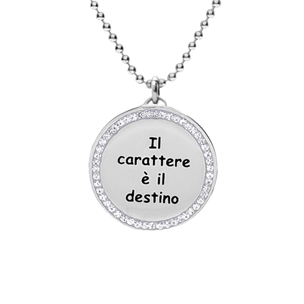 Collana in acciaio e strass - Collane Donna | Stroili