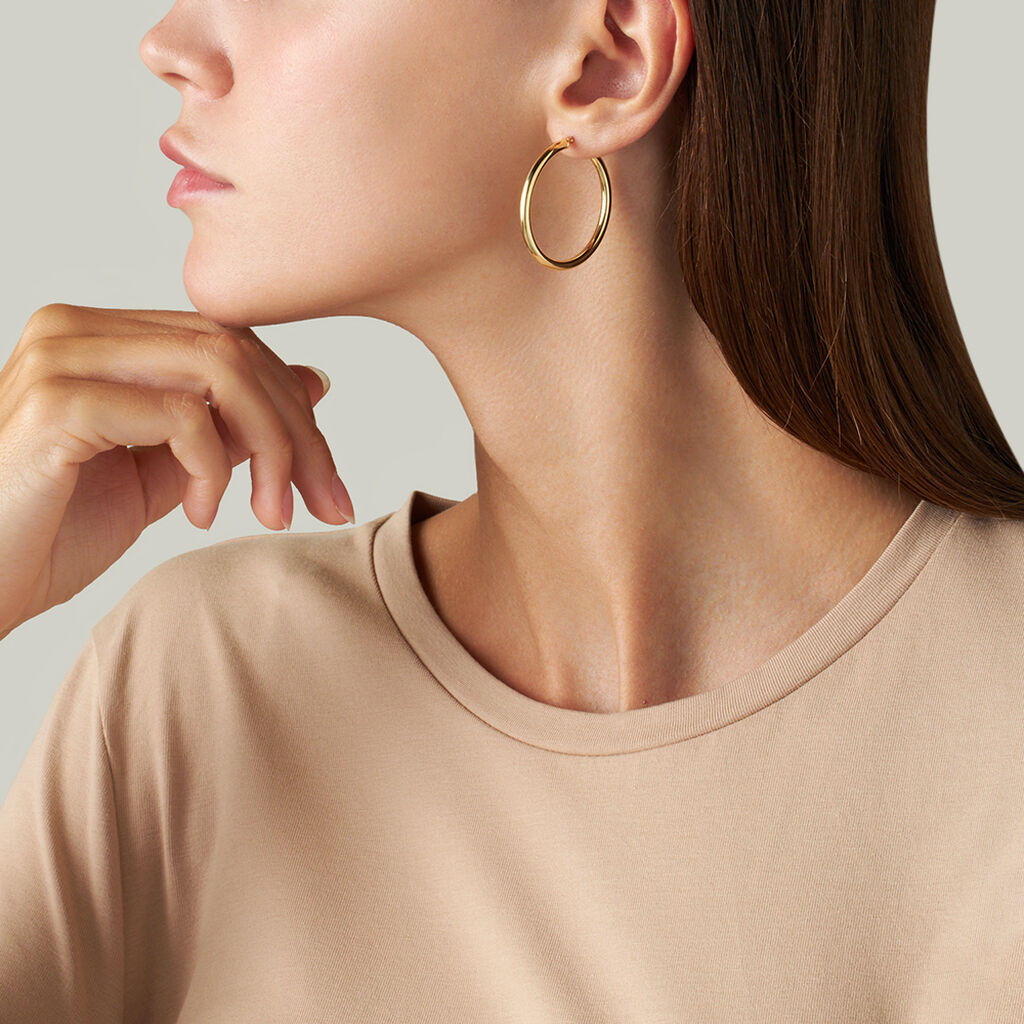 Orecchini A Cerchio Toujours Oro Giallo - Orecchini a Cerchio Donna | Stroili