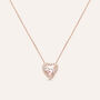 Collana Jasmine Oro Rosa Morganite Diamante