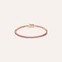 Bracciale Tennis Silver Rainbow Argento Rosa Cubic Zirconia