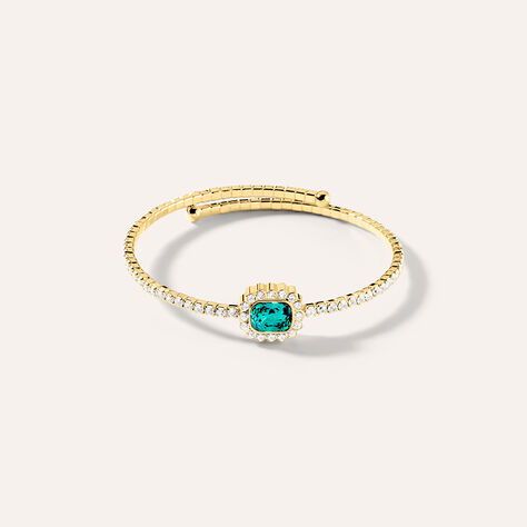 Bangle Romantic Shine Metallo Dorato Cristallo - Bracciali Rigidi Donna | Stroili