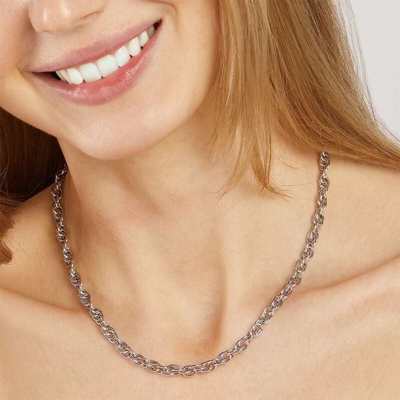 Catena Silver Collection Argento Rodiato - Collane Catena Donna | Stroili