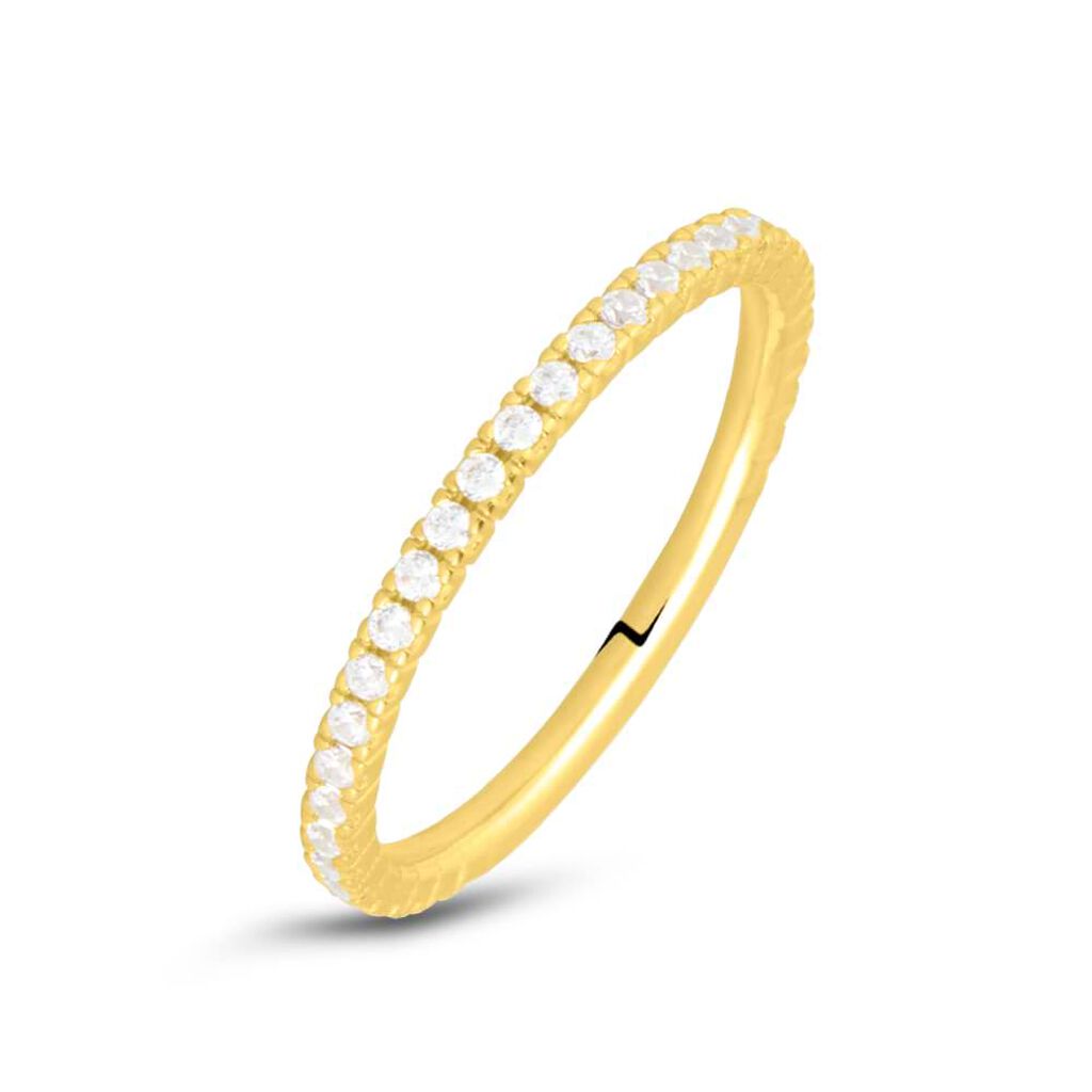Anello Eternity Claire Oro Giallo Cubic Zirconia - Anelli Eternity Donna | Stroili