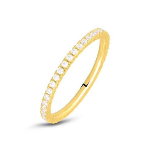 Anello Eternity Claire Oro Giallo Cubic Zirconia - Anelli Eternity Donna | Stroili