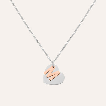 Collana Sunrise Acciaio Bicolore Bianco / Rosa