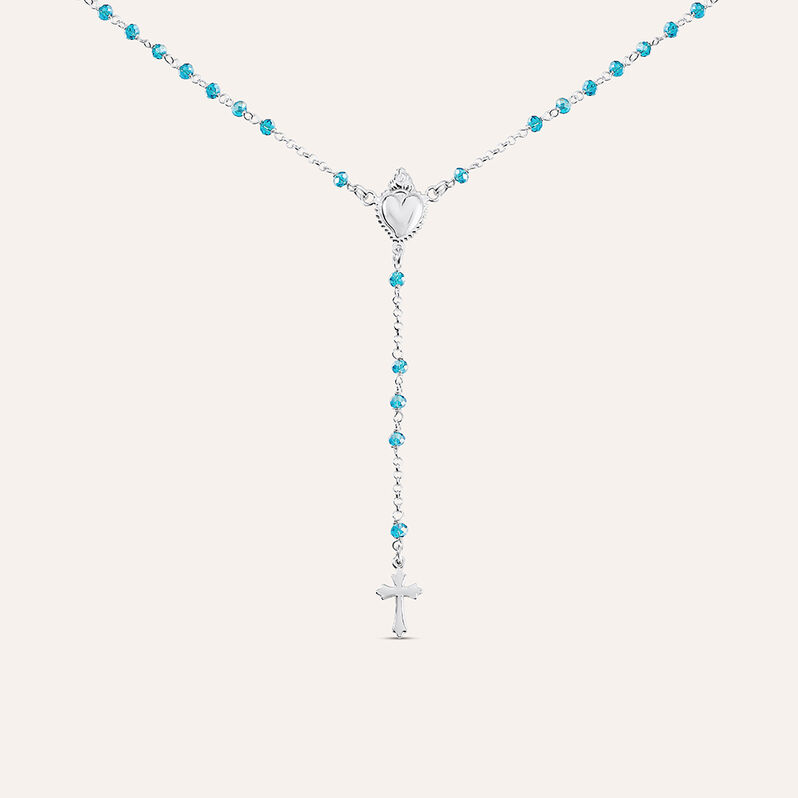 Collana Rosario Silver Soul Argento Rodiato Cristallo - Collane Rosario Donna | Stroili