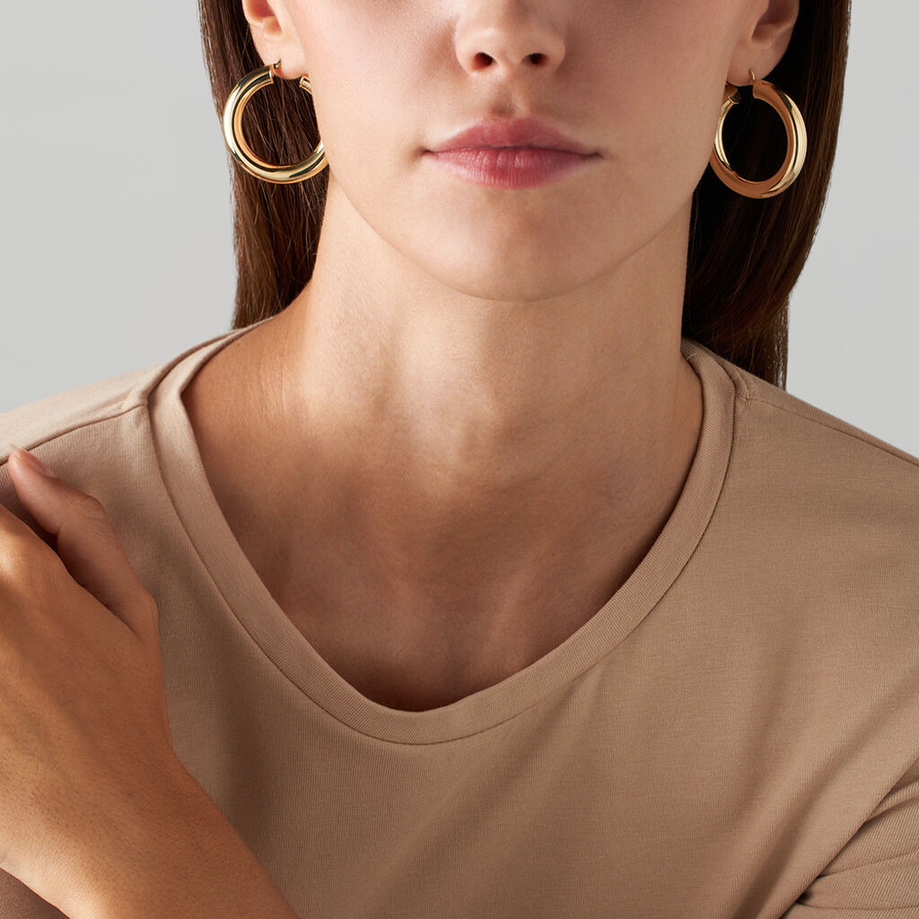 Orecchini A Cerchio Toujours Oro Giallo - Orecchini a Cerchio Donna | Stroili