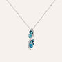 Collana Violet Ottone Cristallo