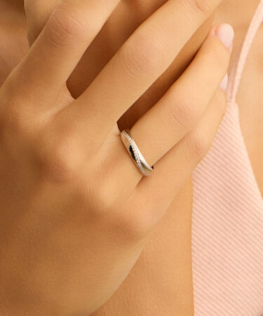 Anello Fedina Silver Collection Argento Rodiato Cubic Zirconia