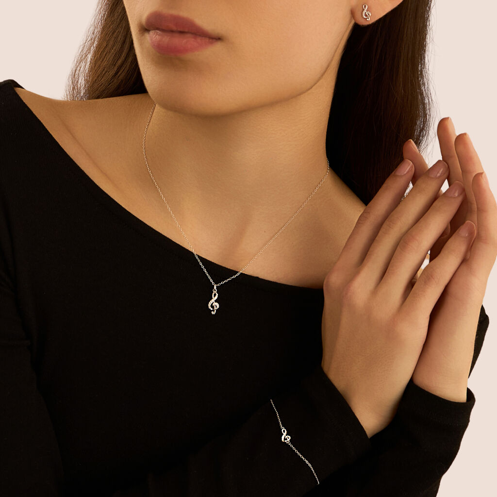 Collana Silver Moments Argento Rodiato Cubic Zirconia - Collane Donna | Stroili