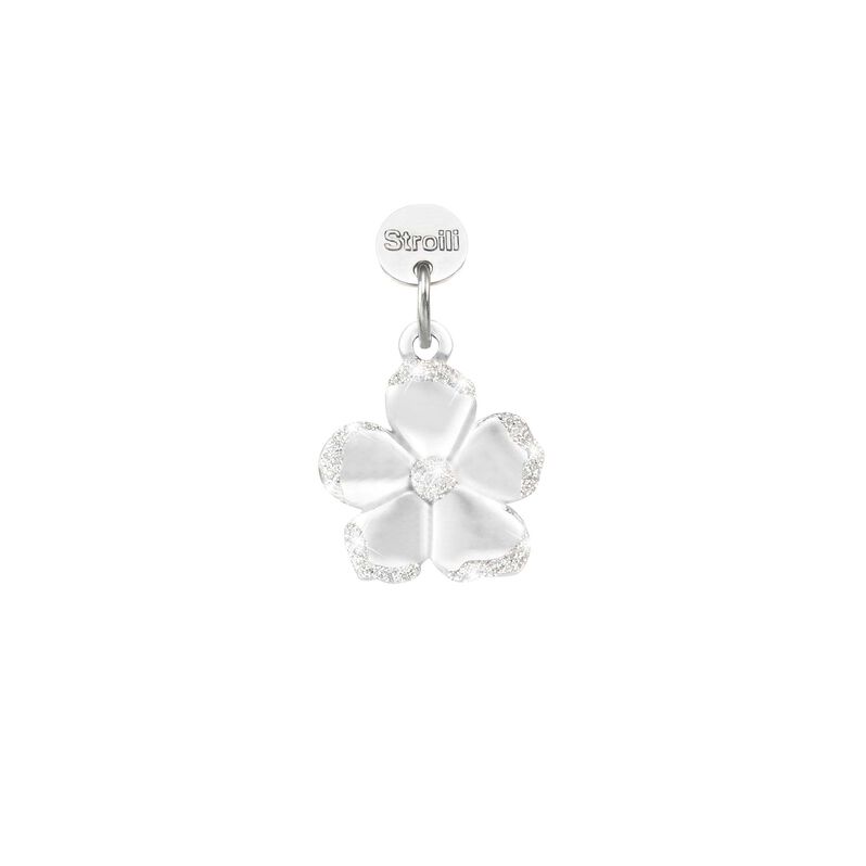 Charm in argento rodiato e glitter - Charms Donna | Stroili