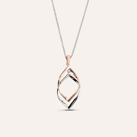 Collana Lady Code Acciaio Bicolore Bianco / Rosa - Collane Donna | Stroili