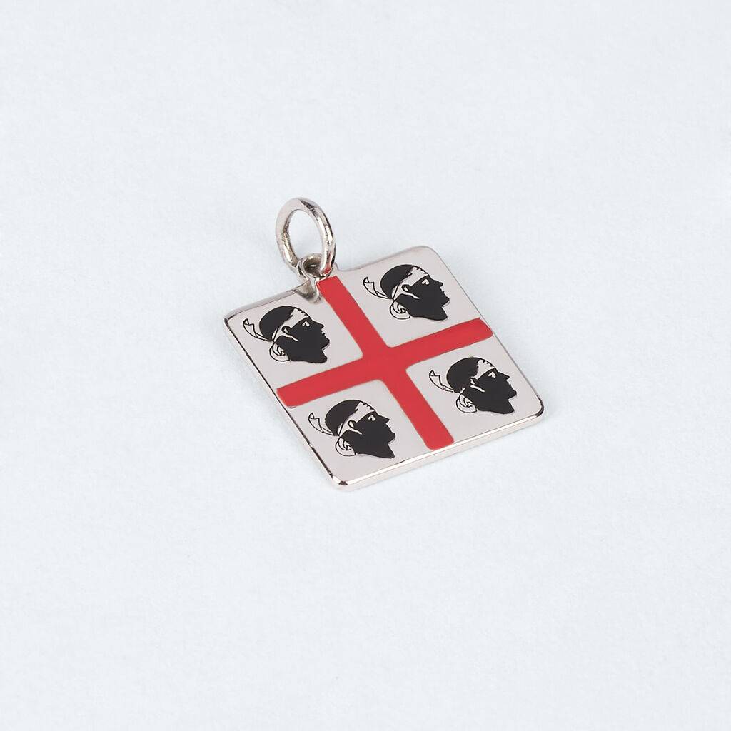 Pendente Saluti&Baci Bandiera Serdegna Love Beats Argento Rodiato - Ciondoli Donna | Stroili