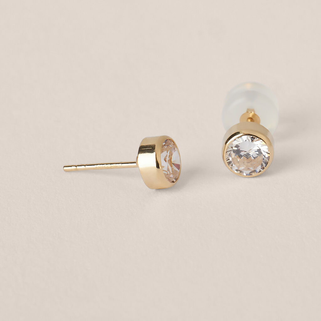 Orecchini Lobo Punto Luce Bon Ton Oro Giallo Cubic Zirconia - Orecchini a Lobo Donna | Stroili
