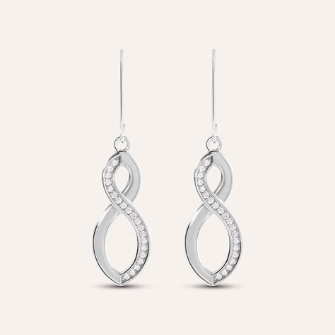 Orecchini Pendenti Silver Shine Argento Rodiato Cubic Zirconia - Orecchini Pendenti Donna | Stroili