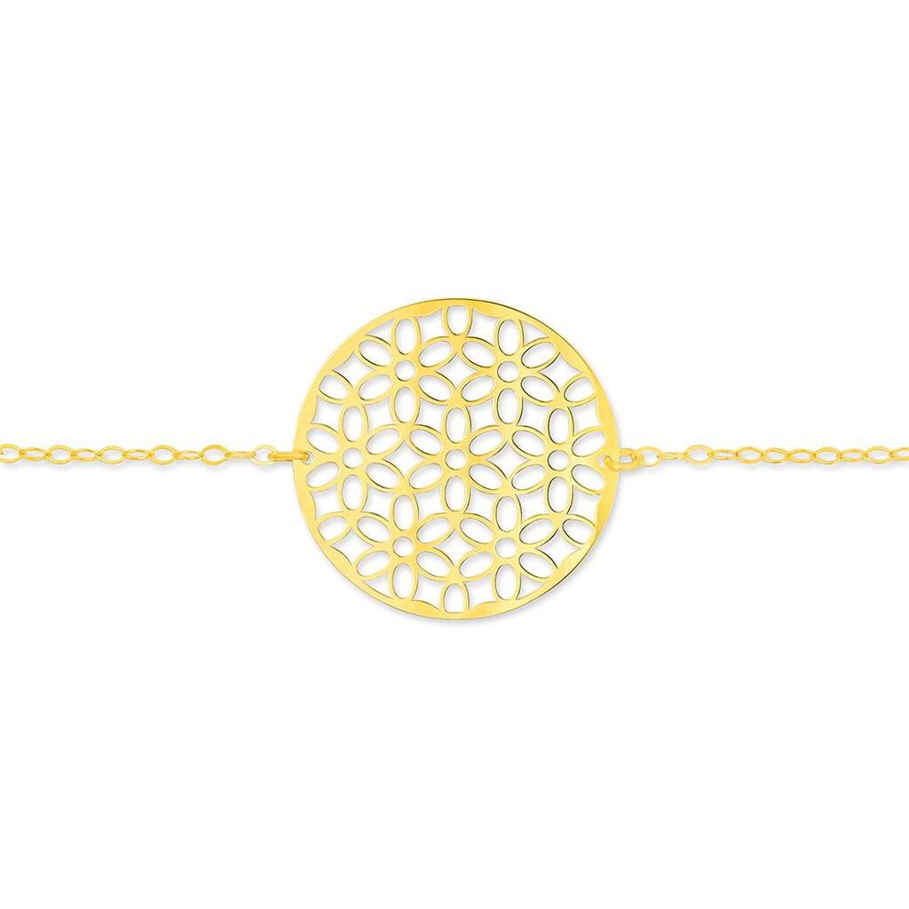 Bracciale in oro giallo Fiore - Bracciali Amicizia Donna | Stroili
