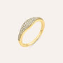 Anello Fascia Diamade Glam Oro Giallo Diamante Lab-Grown