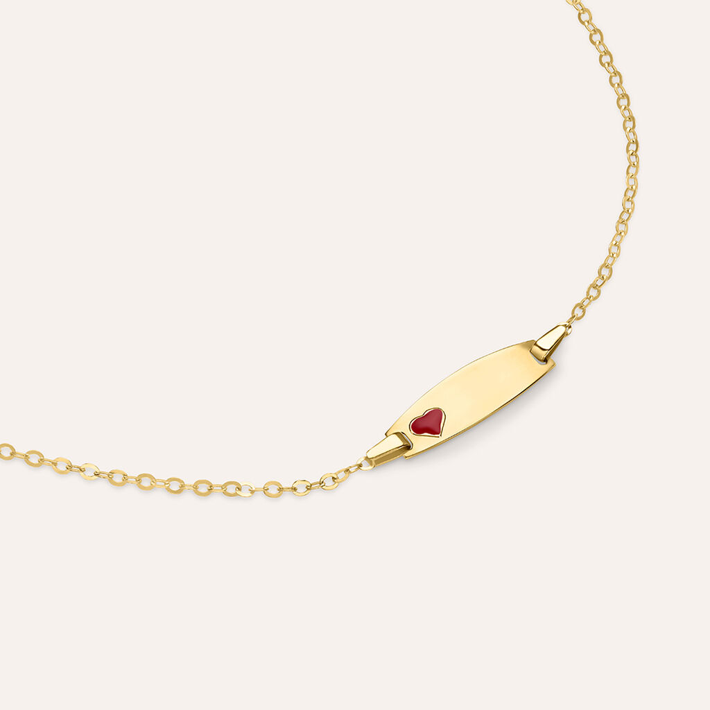 Bracciale Con Targhetta Holy Oro Giallo