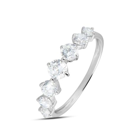 Anello Riviere Claire Oro Bianco Cubic Zirconia - Anelli Riviere Donna | Stroili