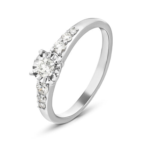 Anello Solitario Diamotion Oro Bianco Diamanti - Anelli con Pietre Donna | Stroili