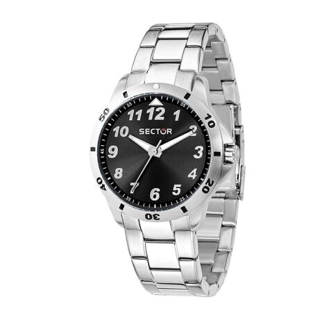 Orologio solo tempo Sector No Limits Young cinturino e cassa in acciaio argento - Orologi Bambino | Stroili