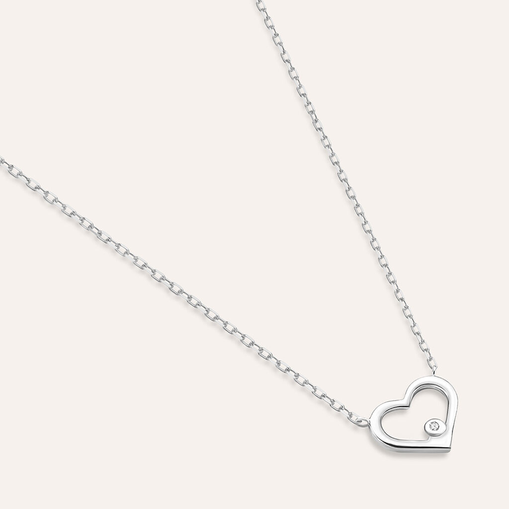 Collana Sophia Oro Bianco Diamante