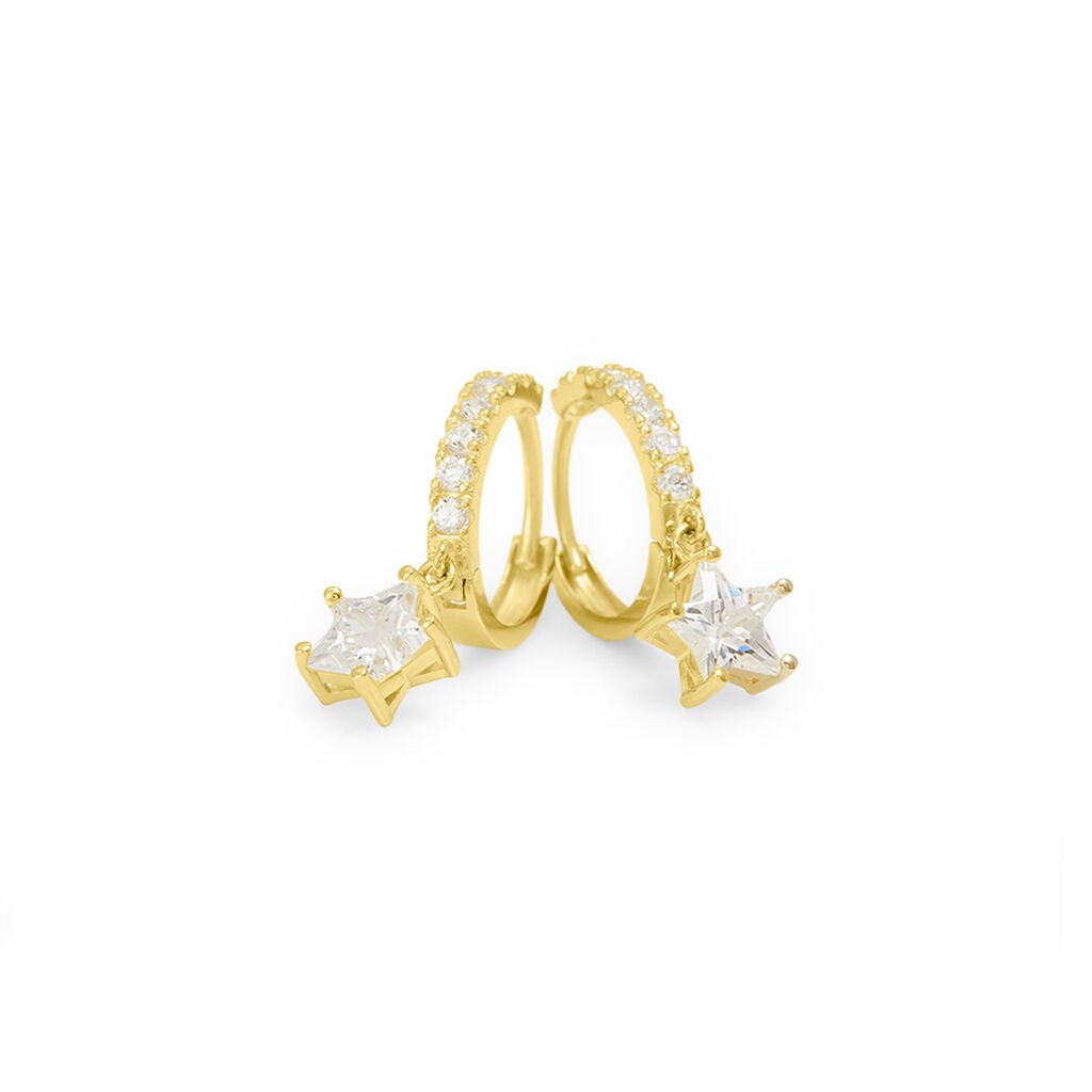 Orecchini A Cerchio Toujours Oro Giallo Cubic Zirconia - Orecchini a Cerchio Donna | Stroili