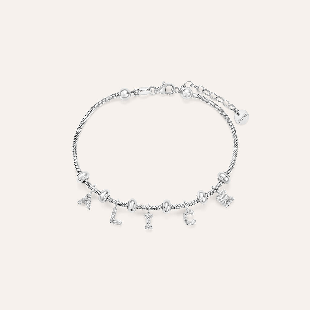 Pendente Love Beats Argento Rodiato Cubic Zirconia