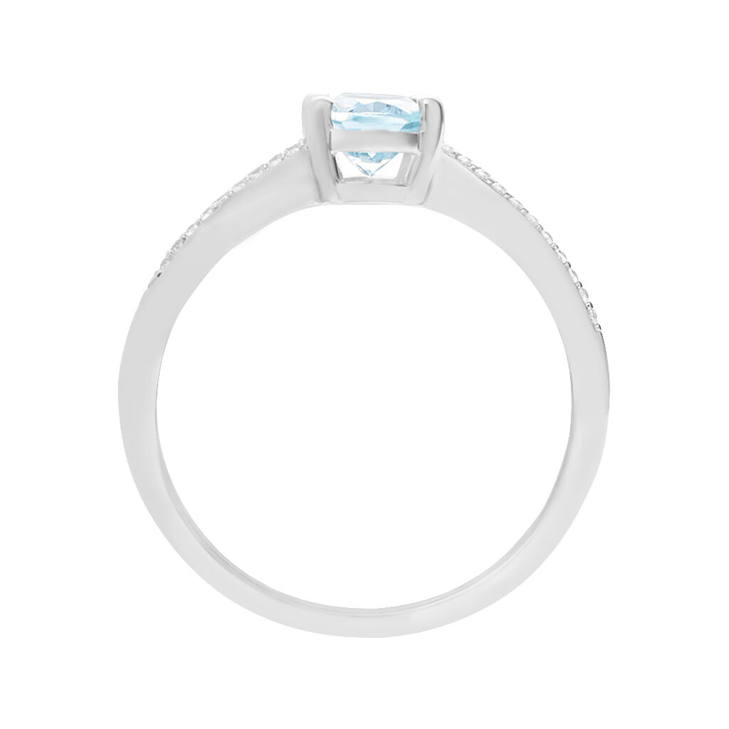 Anello Solitario Amélie Oro Bianco Topazio Cubic Zirconia - Anelli con Pietre Donna | Stroili