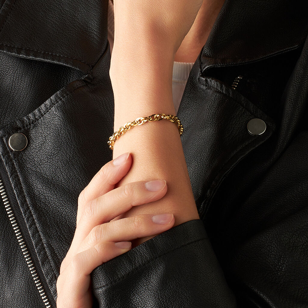 Bracciale Lady Code Acciaio Dorato - Bracciali Donna | Stroili