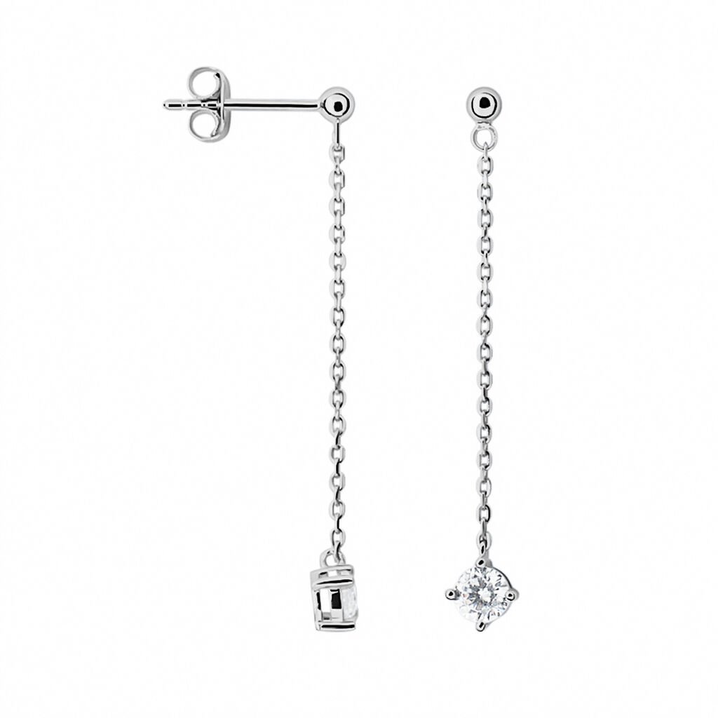 Orecchini Pendenti Punto Luce Silver Elegance Argento Rodiato Cubic Zirconia - Orecchini Pendenti Donna | Stroili