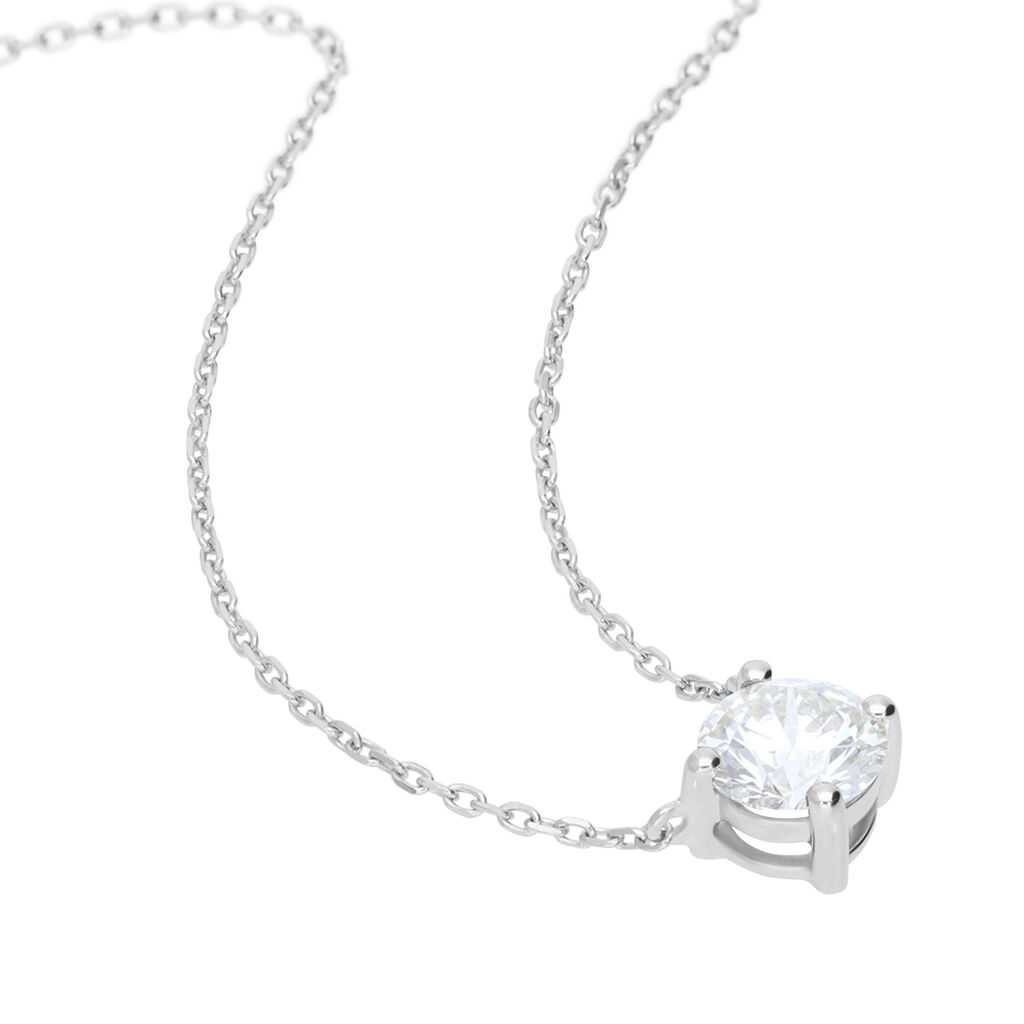 Collana Punto Luce Diamade Oro Bianco Diamante Lab-Grown - Collane Punto Luce Donna | Stroili