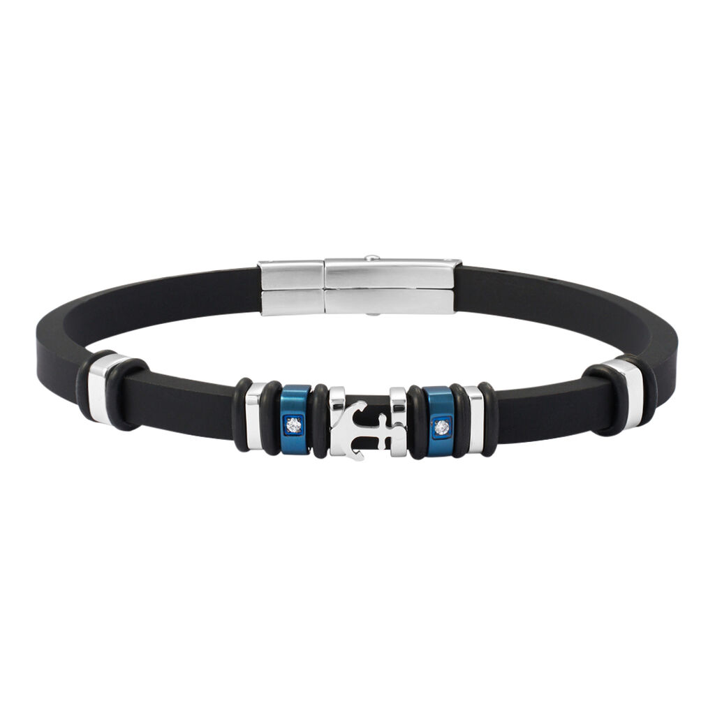 Bracciale Man Code Acciaio Bicolore Cristallo - Bracciali Uomo | Stroili