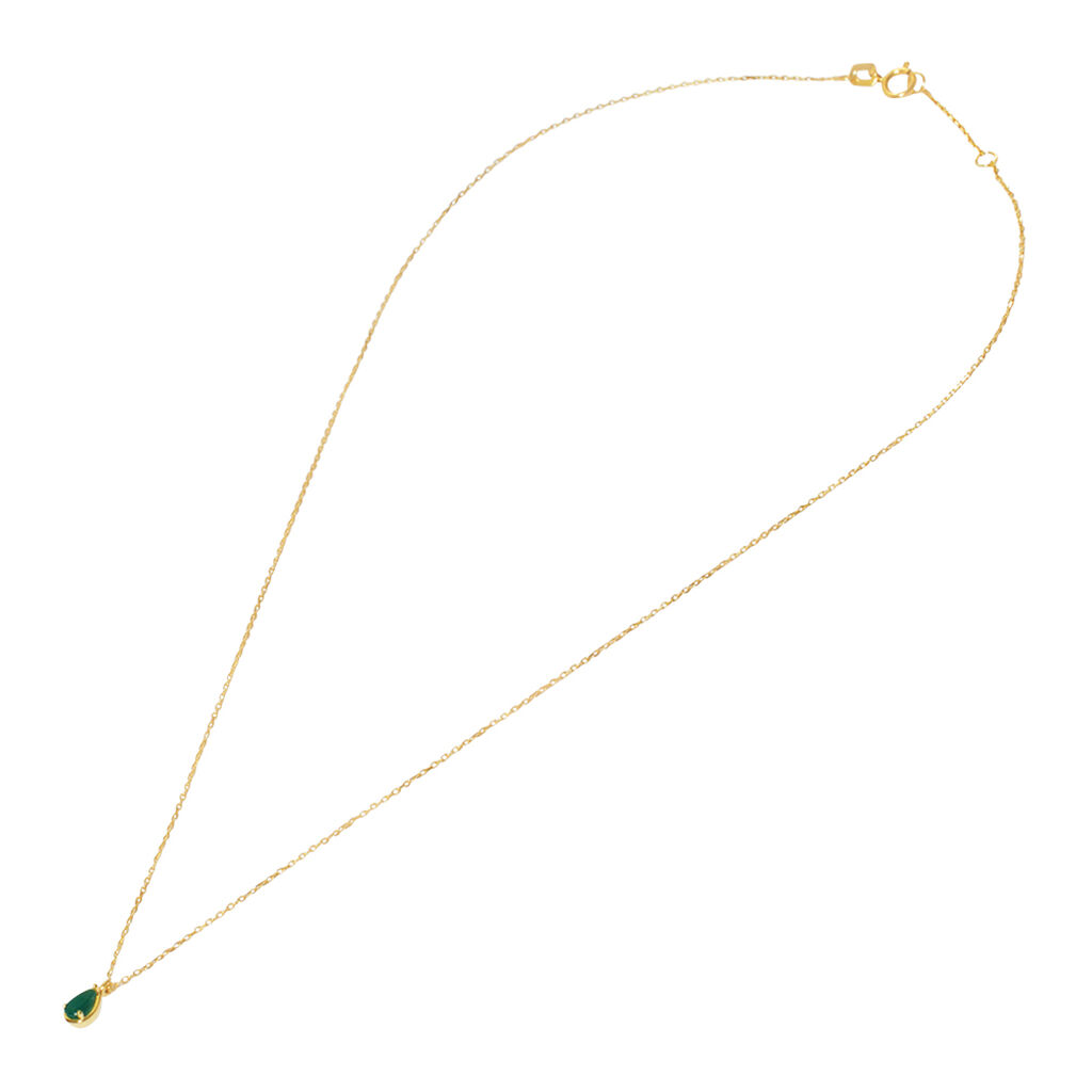 Collana Punto Luce Charlotte Oro Giallo Smeraldo - Collane Punto Luce Donna | Stroili