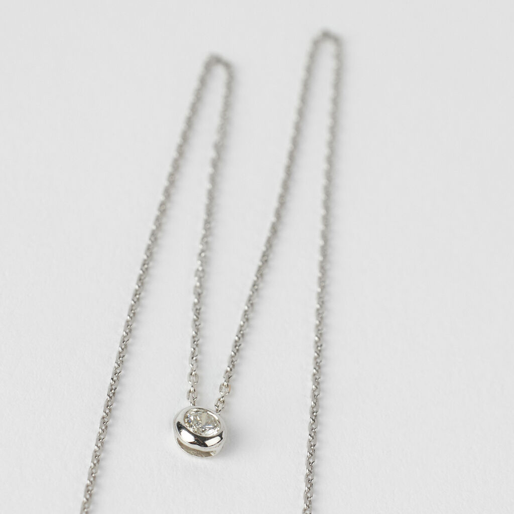 Collana Punto Luce Grace Oro Bianco Diamante - Collane Punto Luce Donna | Stroili