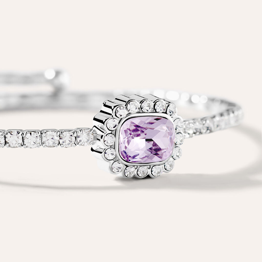 Bangle Romantic Shine Metallo Cristallo - Bracciali Rigidi Donna | Stroili