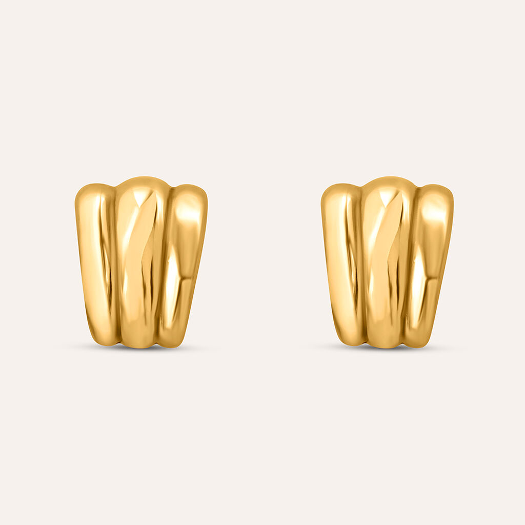 Orecchini Lobo Silver Collection Argento Dorato