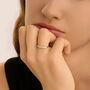 Anello Riviere Grace Oro Bianco Diamante