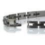 Bracciale Man Code Acciaio Nero Cristallo